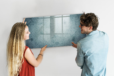 Beschreibbare magnettafel Vintage-Karte