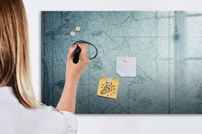 Beschreibbare magnettafel Vintage-Karte
