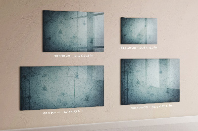 Beschreibbare magnettafel Vintage-Karte