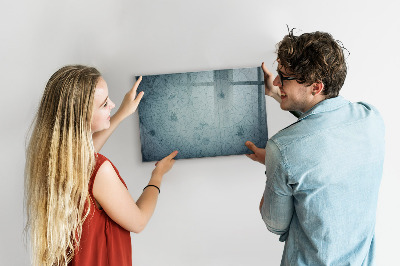 Beschreibbare magnettafel Vintage-Karte