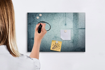 Beschreibbare magnettafel Vintage-Karte