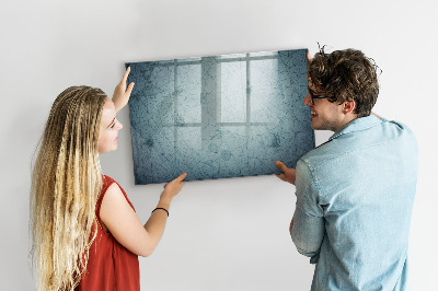Beschreibbare magnettafel Vintage-Karte