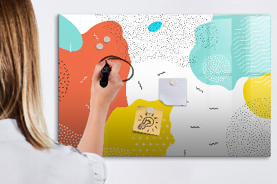 Beschreibbare magnettafel küche Pop-Abstraktion