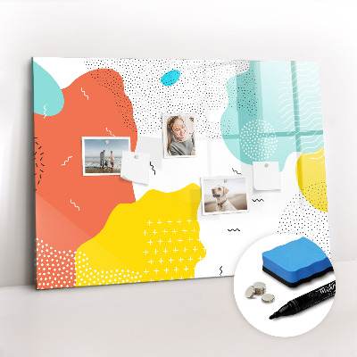 Beschreibbare magnettafel küche Pop-Abstraktion