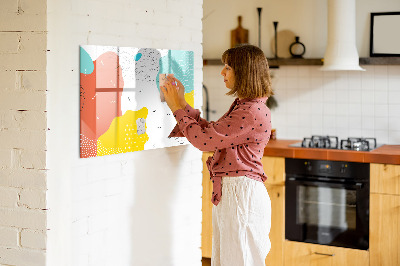 Beschreibbare magnettafel küche Pop-Abstraktion