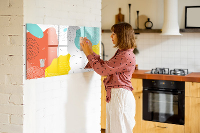 Beschreibbare magnettafel küche Pop-Abstraktion