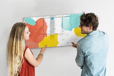 Beschreibbare magnettafel küche Pop-Abstraktion