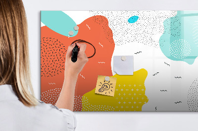Beschreibbare magnettafel küche Pop-Abstraktion