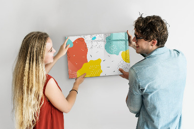 Beschreibbare magnettafel küche Pop-Abstraktion