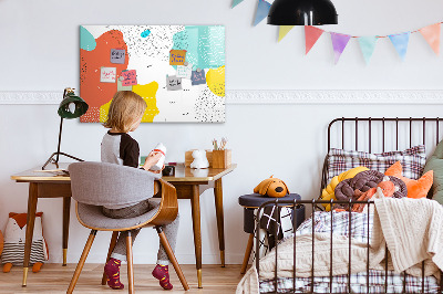Beschreibbare magnettafel küche Pop-Abstraktion