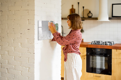 Beschreibbare magnettafel Zierpflanzen