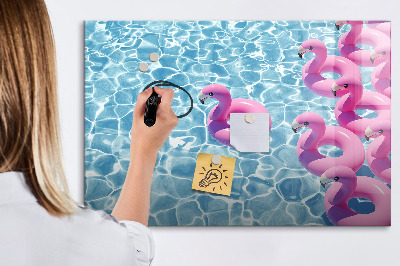 Magnetische Schreibtafel Löwenzahn-Flamingos