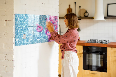 Beschreibbare magnettafel Löwenzahn-Flamingos
