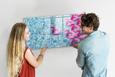 Magnetische Schreibtafel Löwenzahn-Flamingos