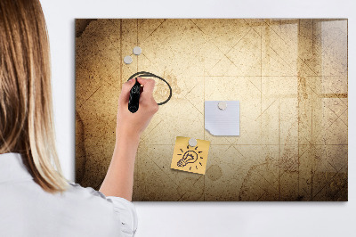 Beschreibbare magnettafel küche Alte Weltkarte