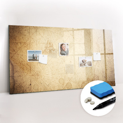 Beschreibbare magnettafel küche Alte Weltkarte