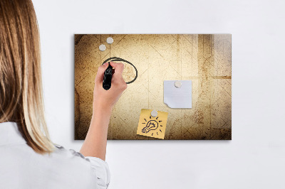 Beschreibbare magnettafel küche Alte Weltkarte