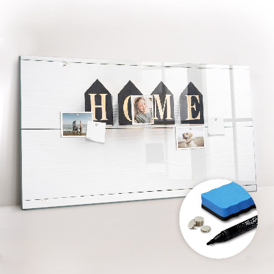 Beschreibbare magnettafel Hausinschrift
