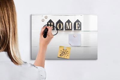 Beschreibbare magnettafel Hausinschrift