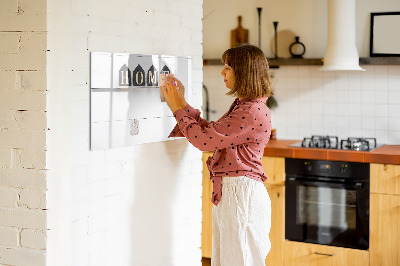 Beschreibbare magnettafel Hausinschrift