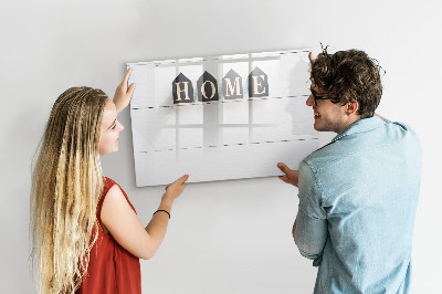 Beschreibbare magnettafel Hausinschrift
