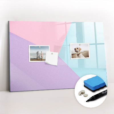 Beschreibbare magnettafel küche Pastellmuster