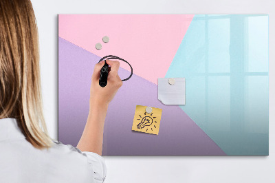 Beschreibbare magnettafel küche Pastellmuster