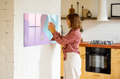 Beschreibbare magnettafel küche Pastellmuster