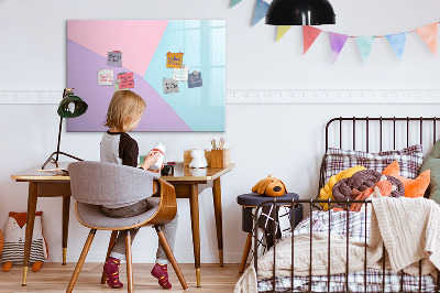Beschreibbare magnettafel küche Pastellmuster