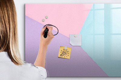 Beschreibbare magnettafel küche Pastellmuster