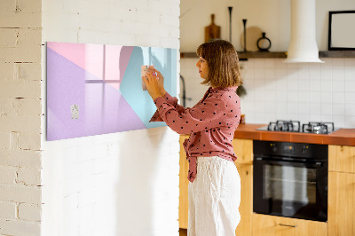 Beschreibbare magnettafel küche Pastellmuster