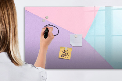 Beschreibbare magnettafel küche Pastellmuster