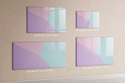 Beschreibbare magnettafel küche Pastellmuster