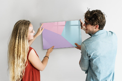 Beschreibbare magnettafel küche Pastellmuster