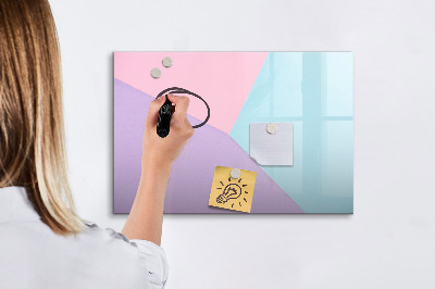 Beschreibbare magnettafel küche Pastellmuster