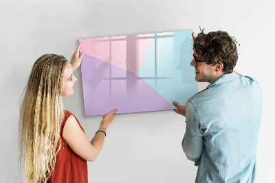 Beschreibbare magnettafel küche Pastellmuster