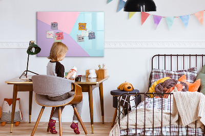 Beschreibbare magnettafel küche Pastellmuster