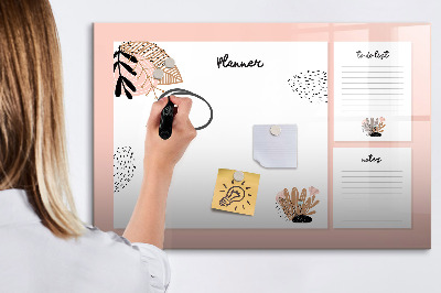 Beschreibbare magnettafel Planer-Notizbuch