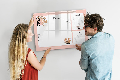 Beschreibbare magnettafel Planer-Notizbuch