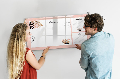 Beschreibbare magnettafel Planer-Notizbuch