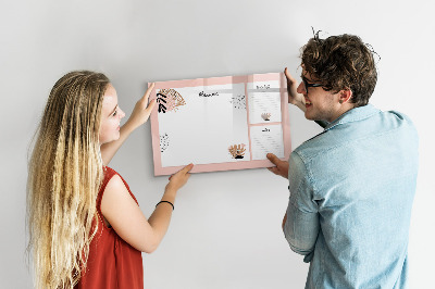 Beschreibbare magnettafel Planer-Notizbuch