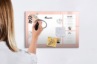 Beschreibbare magnettafel Planer-Notizbuch