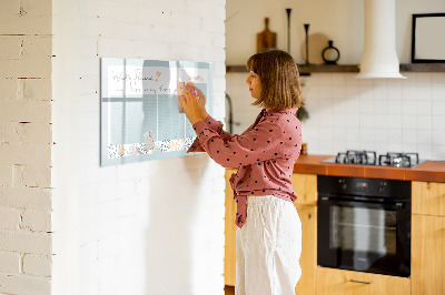 Beschreibbare magnettafel küche Wochenplan