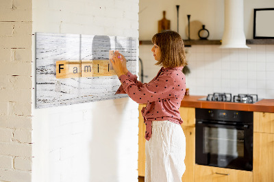 Beschreibbare magnettafel küche Familie