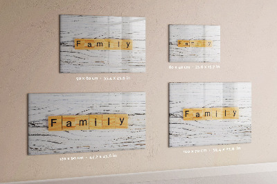 Magnettafel mit Marker Familie