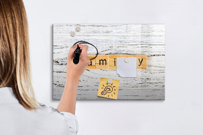 Magnettafel mit Marker Familie