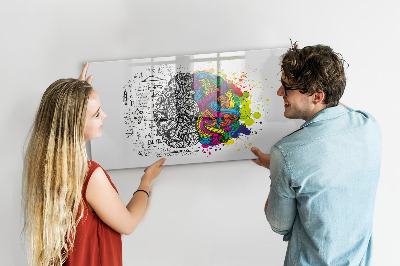 Beschreibbare magnettafel küche Gehirnabstraktion