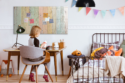 Magnettafel mit Marker Bunte Tafeln