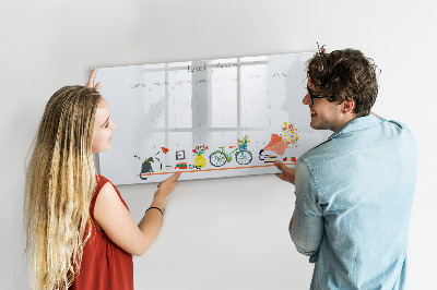 Beschreibbare magnettafel Wochenplaner