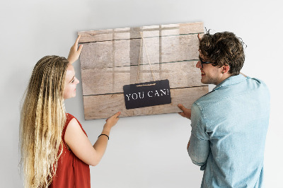 Beschreibbare magnettafel küche Inschrift, das schaffst du!